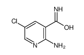 2-氨基-5-氯烟酰胺结构式