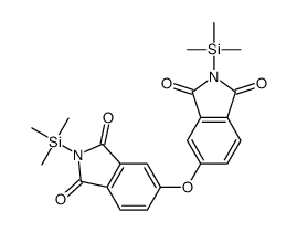 5-(1,3-dioxo-2-trimethylsilylisoindol-5-yl)oxy-2-trimethylsilylisoindole-1,3-dione Structure