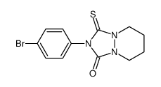 2-(4-bromophenyl)-3-sulfanylidene-5,6,7,8-tetrahydro-[1,2,4]triazolo[1,2-a]pyridazin-1-one结构式