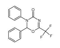 2,3-diphenyl-6-trifluoromethyl-2,3-dihydro-[1,3,5]oxadiazin-4-one结构式