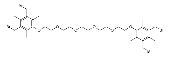 1,14-bis-(2,4,6-trimethyl-3,5-dibromomethylphenoxyl)-3,6,9,12-tetraoxatetradecane结构式