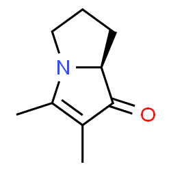 1H-Pyrrolizin-1-one,5,6,7,7a-tetrahydro-2,3-dimethyl-,(S)-(9CI)结构式