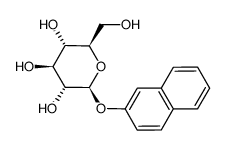 2-萘基 BETA-D-吡喃葡萄糖苷结构式