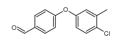 4-(4-chloro-3-methylphenoxy)benzaldehyde结构式