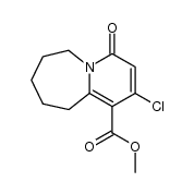 2-chloro-4-oxo-4,6,7,8,9,10-hexahydro-pyrido[1,2-a]azepine-1-carboxylic acid methyl ester Structure