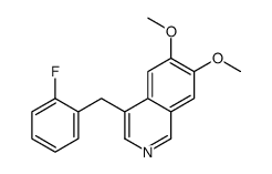 4-[(2-fluorophenyl)methyl]-6,7-dimethoxyisoquinoline Structure