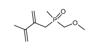 2-(Methoxymethyl-methyl-phosphinoylmethyl)-3-methyl-buta-1,3-diene结构式