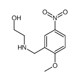 2-[[(2-Methoxy-5-nitrophenyl)methyl]amino]ethanol Structure
