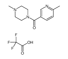 (4-methylpiperazin-1-yl)-(6-methylpyridin-3-yl)methanone,2,2,2-trifluoroacetic acid Structure