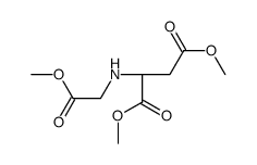 dimethyl (2S)-2-[(2-methoxy-2-oxoethyl)amino]butanedioate Structure