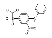 4-(dichloromethylsulfonyl)-2-nitro-N-phenylaniline结构式