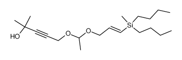 5-{1-[(E)-3-(Dibutyl-methyl-silanyl)-allyloxy]-ethoxy}-2-methyl-pent-3-yn-2-ol Structure