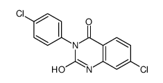 7-chloro-3-(4-chlorophenyl)-1H-quinazoline-2,4-dione结构式