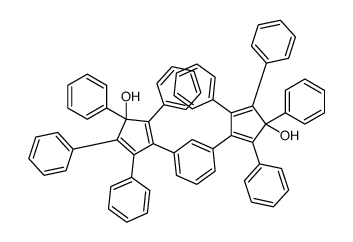 3-[3-(3-hydroxy-2,3,4,5-tetraphenylcyclopenta-1,4-dien-1-yl)phenyl]-1,2,4,5-tetraphenylcyclopenta-2,4-dien-1-ol Structure
