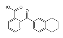 2-(5,6,7,8-tetrahydronaphthalene-2-carbonyl)benzoic acid结构式