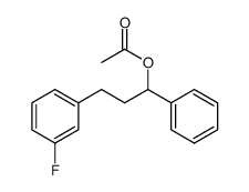 3-(m-Fluorphenyl)-1-phenylpropylacetat Structure