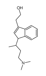 2-[3-[4-(dimethylamino)butan-2-yl]-3H-inden-1-yl]ethanol Structure