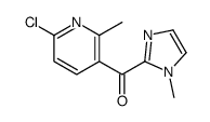 (6-chloro-2-methylpyridin-3-yl)-(1-methylimidazol-2-yl)methanone结构式