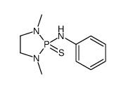 1,3-dimethyl-N-phenyl-2-sulfanylidene-1,3,2λ5-diazaphospholidin-2-amine结构式