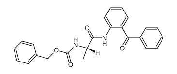 (+)-(S)-2-(N-Cbz-alanylamino)benzophenone Structure