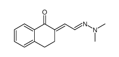 2-<(Dimethylhydrazono)ethyliden>-3,4-dihydro-1(2H)-naphthalinon Structure