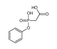 2-[hydroxy(phenoxy)phosphoryl]acetic acid Structure