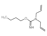 1-butoxy-N,N-diprop-2-enyl-methanimidamide structure