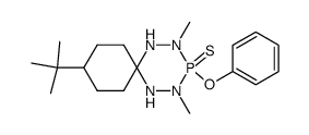 phenoxy-3 thio-3 dimethyl-2,4 ter-butyl-4' (perhydrotetrazaphosphorine-1,2,4,5,3)-6 spirocyclohexane结构式