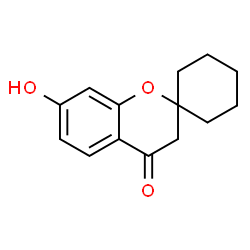 7-hydroxy-3,4-dihydrospiro[1-benzopyran-2,1'-cyclohexane]-4-one Structure