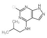 1H-Pyrazolo[3,4-d]pyrimidin-4-amine,6-chloro-N-(2-methylpropyl)-结构式