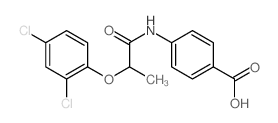 Benzoic acid,4-[[2-(2,4-dichlorophenoxy)-1-oxopropyl]amino]- structure