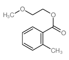 Benzoic acid,2-methyl-, 2-methoxyethyl ester structure