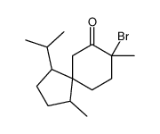 8-bromo-1,8-dimethyl-4-propan-2-ylspiro[4.5]decan-9-one Structure