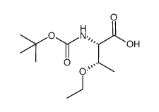 Boc-(2S,3S)-2-amino-3-ethoxybutanoic acid structure