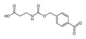 3-p-nitrobenzyloxycarbonylaminopropionic acid结构式