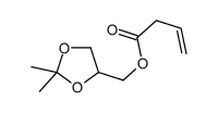 (2,2-dimethyl-1,3-dioxolan-4-yl)methyl but-3-enoate结构式
