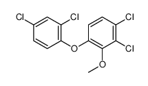 1,2-dichloro-4-(2,4-dichlorophenoxy)-3-methoxybenzene结构式