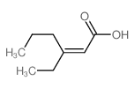 3-ethylhex-2-enoic acid结构式