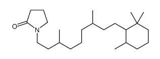 1-[3,7-dimethyl-9-(2,2,6-trimethylcyclohexyl)nonyl]pyrrolidin-2-one结构式