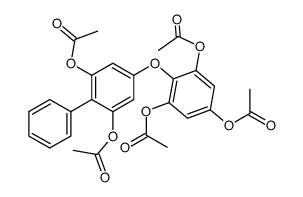 2,6-Diacetoxy-4-(2,4,6-triacetoxy-phenoxy)-biphenyl结构式