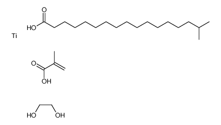 ethane-1,2-diol,16-methylheptadecanoic acid,2-methylprop-2-enoic acid,titanium结构式