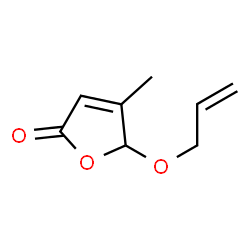 2(5H)-Furanone, 4-methyl-5-(2-propenyloxy)- (9CI)结构式