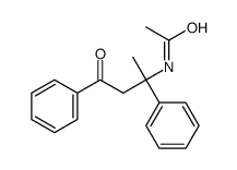 N-(4-oxo-2,4-diphenylbutan-2-yl)acetamide Structure