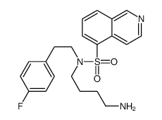 N-(4-aminobutyl)-N-[2-(4-fluorophenyl)ethyl]isoquinoline-5-sulfonamide结构式
