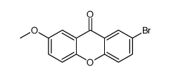 2-bromo-7-methoxy-9H-xanthen-9-one结构式