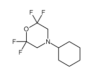 4-cyclohexyl-2,2,6,6-tetrafluoromorpholine Structure