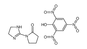 1-(2-imidazolin-2-yl)pyrrolidin-2-one picrate结构式