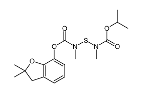 propan-2-yl N-[(2,2-dimethyl-3H-1-benzofuran-7-yl)oxycarbonyl-methylamino]sulfanyl-N-methylcarbamate Structure