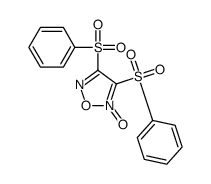 3,4-双(苯基磺酰基)-1,2,5-恶二唑 2-氧化物结构式