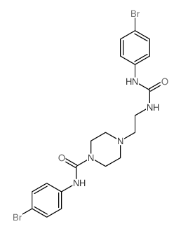 N-(4-bromophenyl)-4-[2-[(4-bromophenyl)carbamoylamino]ethyl]piperazine-1-carboxamide picture